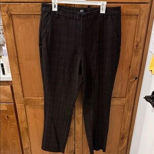 Kut from the Kloth Women's Dark Plaid Trousers